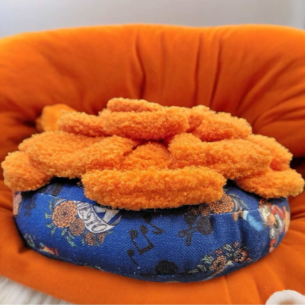 Disney Pixar COCO Print & Fuzzy Marigold Top Throw Pillow